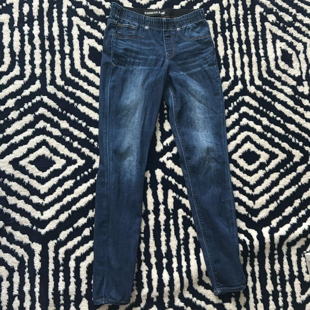 Express elastic waistband jeggings
